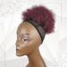 Burgundy Afro Puff Drawstring Ponytail Extension Human Hair for Black Women Short Afro Kinky Curly Bun Updo Hairpieces Extensions Human Hair with Two Clips (99J) Burgundy-#99J - Buy Online on GoSupps.com