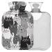 NAANLE CARTOON CATES CATTIONS HATING BACK SEE transparent warm water bottle 2 l large warm-up bag pain relief hot and cold therapy bed hand feet warmer 2L