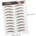 Baluue 9 Sheets Eyebrow Transfer Stickers 6d Eyebrows Stickers Eyebrow Grooming Sticker 21x14.7cm Brown - Buy Online on GoSupps.com