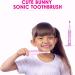 Kids Sonic Electric Toothbrush | Rechargeable Smart Toothbrush for Children | 6 Modes, 30s Reminder, 2 Mins Timer | Toothbrush for Toddlers Boys Girls Age 3-12 | Includes 6 Brush Heads & Wall-Mounted Holder | Pink - Buy Online on GoSupps.com