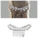 Inilbran boho sheet hair comb silver leaf bride hairpange hair clip olive branch haircamps headgear vintage leaf headgear comb for women bridesmaid wedding hair accessories