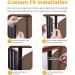 Balcony Safety Net for Child Stairs Banister Guard Mesh 10ft x 2.5ft Deck Railing Protective Net for Baby Kids Toys Pets (Brown) Brown 1 pack - Buy Online on GoSupps.com