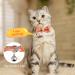 VKPETFR Breakaway Cat Collar 3 Pack - Cute Flower & Bandana Design - Adjustable Safety Buckle Kitten Collars with Bow Tie and Bell - Ideal for Girl Boy Cats and Puppies - Orange - Buy Online on GoSupps.com