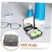 Partykindom Cute Animal Eye Care Set: 2-in-1 Container & Holder for Glasses & Contact Lenses - Clear Stand & Case - Buy Online on GoSupps.com