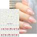 JMEOWIO 10 Sheets Flower Nail Art Stickers Decals Self-Adhesive Spring Summer Line Colorful Floral Nail Supplies Nail Art Design Decoration Accessories - Buy Online on GoSupps.com