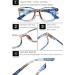 VEVESMUNDO Anti-Blue Light Ladies Reading Glasses | Modern Floral Design | Prescription Light Purple 2.0x Visual Aid - Buy Online on GoSupps.com