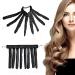 Heatless Hair Curlers Headband,Octopus Design, No Heat Curling Rod,Lazy Curlers,To Sleep In Overnight Curls,Waves Hair Curlers For Long Medium Hair(Black)