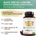 Premium Organic Black Seed Oil 2000mg Softgels - Non-GMO Cold-Pressed Nigella Sativa - Omega 3 6 9 - Darkest & Highest TQ - 60 Count - Buy Online on GoSupps.com