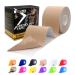 SOONGO trans tape 1/2/5 Rolls Relieve Muscle Soreness and Strain Shoulders Wrists Knees Ankles elastic waterproof Good Air Permeaability Hypoallergenic Beige 5cm*5m 5 m (Pack of 1) Beige