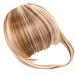 Fake Bangs Clip in Fringe High Temperature Fiber Clip in Bangs with Temple Hair Breathable Natural Look Fake Flat Bangs Front Face Fake Fringe for Women Girl (A) style1