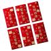 6Pcs Chinese Lunar New Year Red Envelopes Hong Bao Red Packet for Wedding A Style A