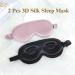 BeeVines 3D Sleep Mask - 22 Momme Mulberry Silk Eye Covers (2 Pack) | Weighted Blackout Blindfolds for Men & Women - Perfect for Lash Extensions - Buy Online on GoSupps.com