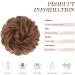 FESHFEN Messy Bun Hair Piece Scrunchie | Synthetic Wavy Curly Chignon Ponytail Extension | Updo Hairpiece for Women Girls Kids | 1PCS Light Auburn - Buy Online on GoSupps.com