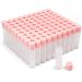 LotFancy 100PCS Lip Balm Tubes Empty, 5.5ml (3/16 Oz), Clear Lip Balm Container Tubes with Pink Caps, BPA Free & Leak Free, Refillable, for DIY Cosmetic Makeup Pink Cap (Pack of 100)