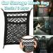 NganSuRong 3-Layer Car Mesh Organizer for Pet Kids Cargo Tissue Purse, Universal Automotive Seat Back Tidy Net Bag with Hooks, Black Nylon Holder - Driver Storage Pouch - Buy Online on GoSupps.com