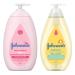 Johnson's Baby Wash and Shampoo for Baths Head-to-Toe Tear Free 800 ml & Lotion Body Moisturizer for Dry Delicate Skin 800ml Regimen Pack of 2 (2x800ml) 800 ml (Pack of 2)