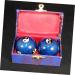 Clispeed Baoding Balls - Chinese Massage Balls for Hand Exercise | MX2PCS Blue - Enhance Fitness & Health - Buy Online on GoSupps.com