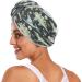 Watercolour Dinosaur Dry Hair Cap & Quick Drying Towel Set - Super Absorbent Soft Comfort 2 Pieces with Button Headband - Buy Online on GoSupps.com