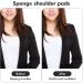 Heallily 2 Pairs Sponge Shoulder Pads Sewing Set-in for Jacket Blazer T-Shirt Dress, 1cm (Black White) - Buy Online on GoSupps.com