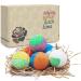 INTEYE 6 Organic Bath Bombs  Handmade Bubble Bath Bomb Gift Set  Rich in Essential Oil  Fizzy Spa to Moisturize Dry Skin  Gift idea for Women.