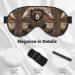 Rustic Bear Unisex Adjustable Blackout Sleep Eye Mask - Perfect for Home Travel Yoga & Office Naps - Buy Online on GoSupps.com
