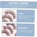 FRCOLOR Dd Volume False Eyelashes for Women Girls Fluffy Eyelashes Natural Look Female Eyelashes for Women Thick 10 Pairs - Buy Online on GoSupps.com