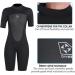 Shorty Wetsuit Men Women 2mm Neoprene Back Zip Spring Suit | 2097BK Women's Black X-Large - Buy Online on GoSupps.com