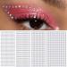 1792 PCS Self-Adhesive Clear Rhinestone Stickers for Makeup Eyes Jewels Face Gems Stick on Body Crystal for Hair Face Nail Makeup Festival Accessories Costume DIY Crafts for Women Girls White Ab