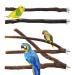 Bird Perches, 4pcs Natural Wood Perches for Parrots Bird Cages, Bird Perch Stand Parrot Stand Branches Fork for Small Parakeets Budgies Cockatiels Conure Lovebirds