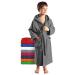 Arus children's bathrobe with hood for boys and girls 100% cotton terrye (380 g/m ) long eco-tex certified large color selection 176 gray