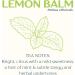Organic Lemon Balm Tea 250g Loose Leaves Premium Herbal Tea Caffeine-Free Melissa Officinalis Tisane de M lisse | DRAGONFLY HERBS - Buy Online on GoSupps.com