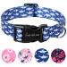 Unique Style Paws Blauhai Dog Halison College and Linen For collar dog wide fly chain dog dog collar train collar gifts for small medium large dogs XS XS XS Blue Shark