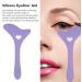 Eyeliner Aid Applicator Eyeliner Aid Reusable Silicone Eye Makeup Tool with Cream Applicator for Eye Shadow Mascara Drawing(Purple) - Buy Online on GoSupps.com