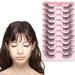 10 Pair False Eyelashes Reusable Thin Half False Eyelashes with Transparent Box Easy to Apply and Remove Fiber Natural False Eyelashes for Time-Saving Gift for Mom Grandma Wife Daughter(size:B) - Buy Online on GoSupps.com