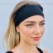 6Pcs Huachi Headbands with Buttons for Nurses - Non Slip Turban Headwrap for Women Doctors | Elastic Hair Bands for Mask | Medical Headband - Buy Online on GoSupps.com