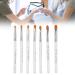 7 Pieces Nail Art Brushes Set | Transparent Handle Nail Art Tool for Salons - Shop Now! - Buy Online on GoSupps.com