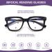 CLASAGA Bifocal Oversized Reading Glasses - Blue Light Blocking Spring Hinge Eyewear for Women & Men 1.75x Magnification 3 Stylish Colors - Buy Online on GoSupps.com