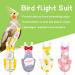Buy 4-Piece Washable Bird Diaper Flight Suit | Reusable Parrot Clothing with Waterproof Liner - Medium Rabbit Pattern - Buy Online on GoSupps.com
