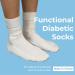 M Magic Sport Diabetic Above Ankle Socks for Men Women - Non-Binding & Cushioned Bunion Pad - X-Large White - Buy Online on GoSupps.com