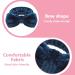Spa Bowknot Headband for Women - Coral Fleece Makeup Hair Band Elastic Cosmetic Headband Wide Clamp for Shower & Skin Care (Blue) - Shop Internationally - Buy Online on GoSupps.com