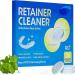 Cleaning Tablets - 36 Tablets Retainer Cleaning Tablets Denture Cleaner Mouth Guard Cleaner for Cleaning Dentures & Orthodontic Dental Appliances