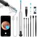 Ear Wax Removal - XLife Earwax Remover Tool with 1296P HD Camera and 6 LED Lights Wireless Ear Cleaner with 7PCS Ear Set IP67 Waterproof Otoscope Ear Wax Removal Kit for iPhone Android Smart Phones