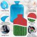 Watermelon Heat Bottle with Fluffy Cover - 2L Hot Water Bottle for Comfort & Pain Relief | Cozy Nights for All Ages - Buy Online on GoSupps.com