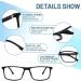 OCCI CHIARI Men's Blue Light Blocking Glasses - Small Size Spring Hinge Black - No Degree - Buy Online on GoSupps.com