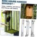BESPORTBLE 1 Set bird house fixing bracket tool Fixture nest box steel wind chime bird feeder the bird's nest Holder bird feeders bird house fixator hanger outdoor wind chime holder hook up - Buy Online on GoSupps.com