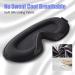 Soft Foam Sleep Eye Mask for Women Men - Comfortable Blindfold for Travel, Yoga, Nap - Block Out Light for Quality Sleep - Black - Buy Online on GoSupps.com