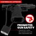 Innovatex 15 Gun Lock Cable Wire Locks with Keys - DOJ Approved 3-Pack, Black | Rifle, Shotgun, Handgun & Firearm Safety - Buy Online on GoSupps.com