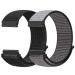 Runostrich Quick Release Watch bracelet Width 18mm 19mm 20mm 22mm Sport Watch bracelets for men and women dark black+iron gray 20mm