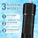 GENKENT Portable Water Flosser - Cordless Dental Oral Irrigator with Telescopic Water Tank & Travel Bag (Black) | Effective Teeth Cleaning for Home & Travel - Buy Online on GoSupps.com