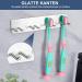 Wayasi Stainless Steel Toothbrush Holder - No Drill Wall Organizer for 4 Electric Toothbrushes - Anti-Rust Design - Buy Online on GoSupps.com